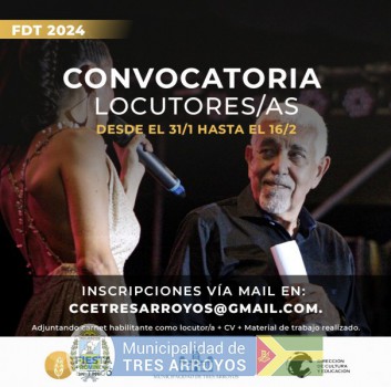 imagen 1 de la noticia 55º Fiesta Provincial del Trigo: Convocatoria abierta para locutores/as del Distritopublicada el 2024-01-31